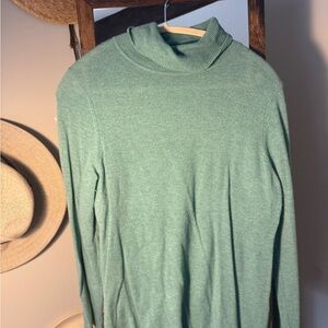 Charter Club cashmere Mint Green Turtleneck Sweater